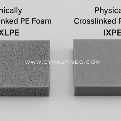 Tabel perbandingan XLPE vs IXPE Foam Raspindo